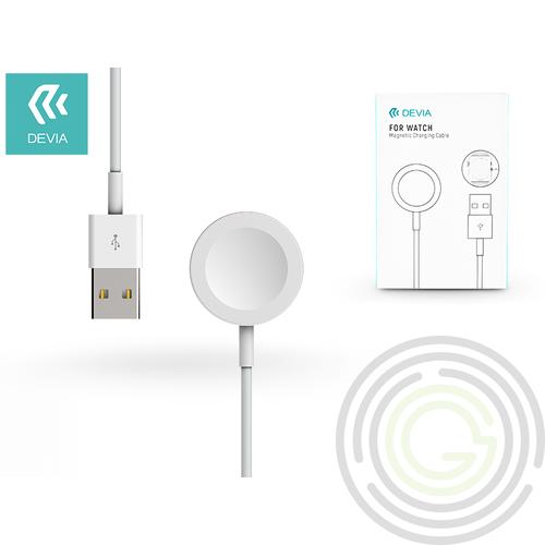 Devia Watch mágneses indukciós töltőkábel – Devia Smart for Watch Magnetic Charging Cable – white