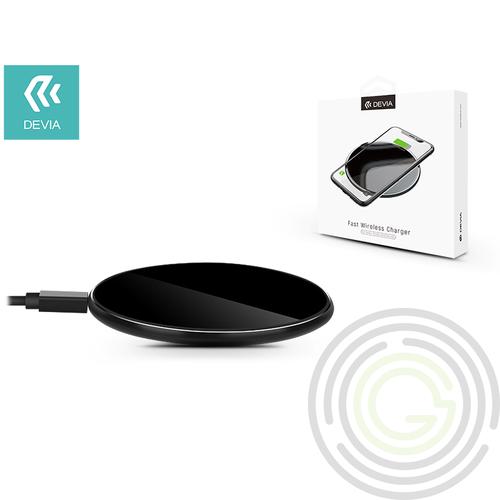 Devia Qi univerzális vezeték nélküli töltő állomás – 5V/1A – Devia Aurora V2 Wireless Charger – black – Qi szabványos