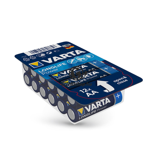 VARTA Longlife Power Alkaline AA ceruza elem – 12 db/csomag