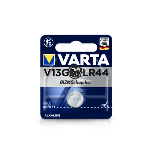 Varta V13GA/LR44 Alkaline gombelem – 1,5V – 1 db/csomag