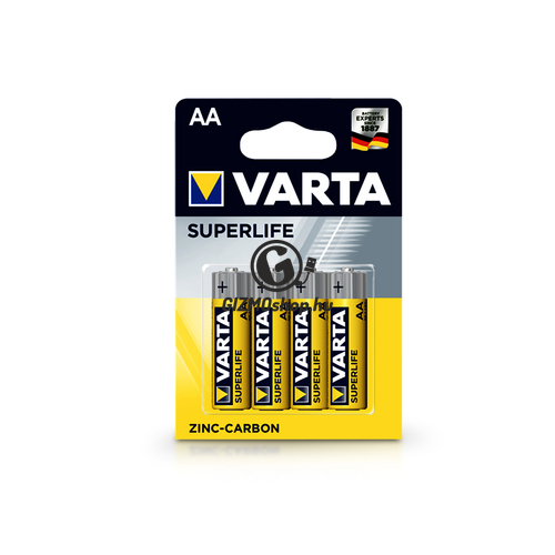 VARTA Superlife Zinc-Carbon AA ceruza elem – 4 db/csomag