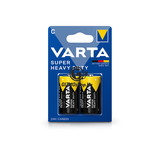 VARTA Super Heavy Duty Zinc-Carbon C/R14 baby elem – 2 db/csomag