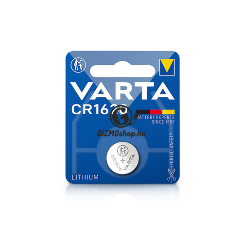 Varta CR1620 lithium gombelem – 3V – 1 db/csomag