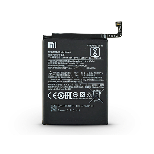 Xiaomi Redmi Note 5/Redmi 5 Plus gyári akkumulátor – Li-polymer 4000 mAh – BN44 (ECO csomagolás)