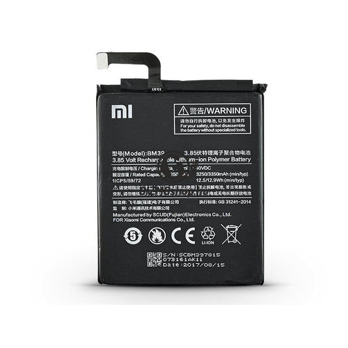 Xiaomi Mi 6 gyári akkumulátor – Li-polymer 3350 mAh – BM39 (ECO csomagolás)