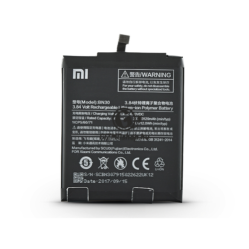 Xiaomi Redmi 4A gyári akkumulátor – Li-polymer 3120 mAh – BN30 (ECO csomagolás)