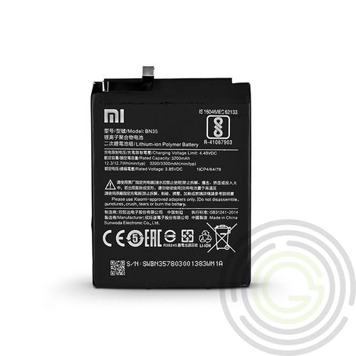 Xiaomi Redmi 5 gyári akkumulátor – Li-polymer 3200 mAh – BN35 (ECO csomagolás)