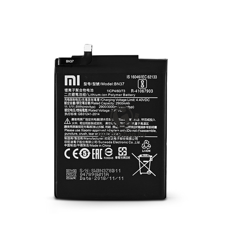Xiaomi Redmi 6/Redmi 6A gyári akkumulátor – Li-ion Polymer 3000 mAh – BN37 (ECO csomagolás)