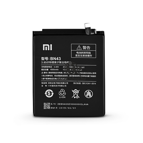 Xiaomi Redmi Note 4/Redmi Note 4X gyári akkumulátor – Li-ion 4100 mAh – BN43 (ECO csomagolás)