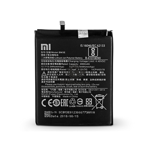 Xiaomi Mi 8 gyári akkumulátor – Li-ion Polymer 3400 mAh – BM3E (ECO csomagolás)