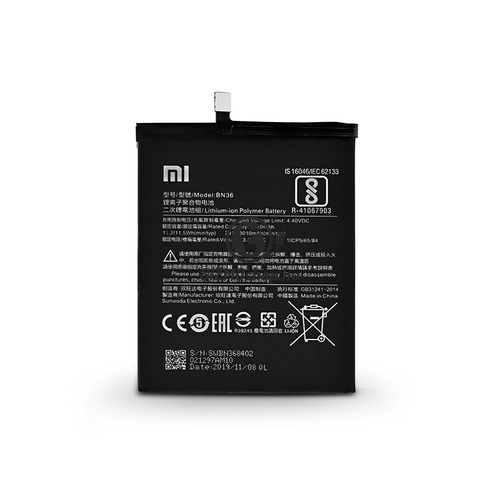 Xiaomi Mi A2 gyári akkumulátor – Li-polymer 3010 mAh – BN36 (ECO csomagolás)