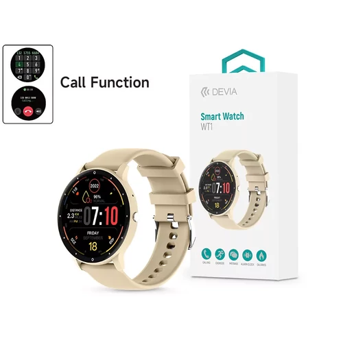 DEVIA WT1 SMART WATCH OKOSÓRA - BÉZS