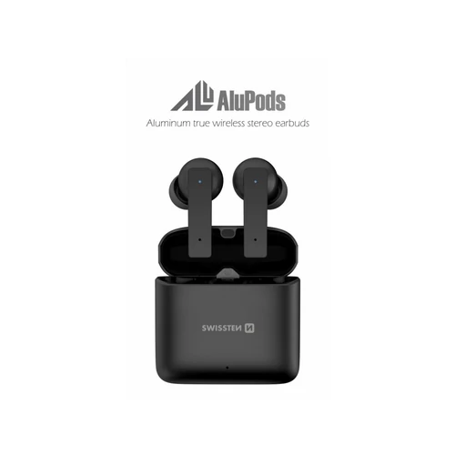 Swissten Alupods II TWS fülhallgató, szürke