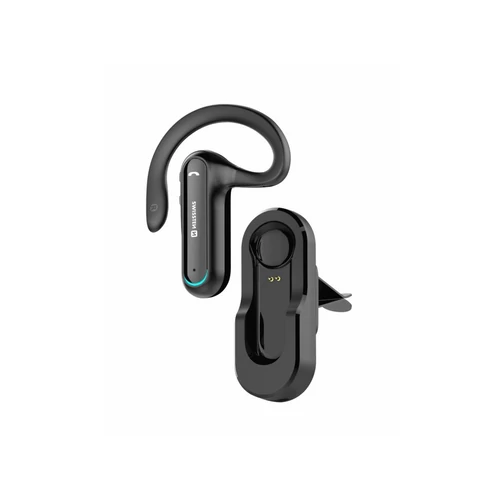 Swissten Dock bluetooth headset autós szellőzőrácsba illeszthető dokkolóval, fekete