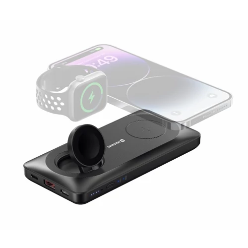 Swissten Pass Through 20W 10000 mAh 2in1 Apple Watch MagSafe Külső akkumulátor / Power bank
