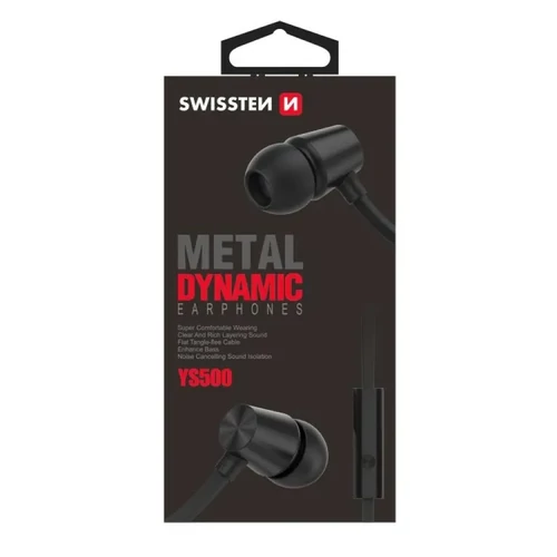 Dynamic YS500 fekete fülhallgató (jack)