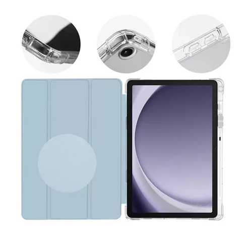 OBAL:ME Misty Tab Samsung Galaxy Tab A9+ oldalra nyíló, kitámasztható tok, kék