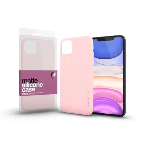 Szilikon matte tok ultra vékony púder pink Apple iPhone 14 Plus készülékhez