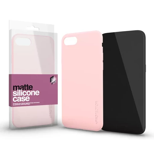 Szilikon matte tok ultra vékony púder pink Samsung A23 5G készülékhez