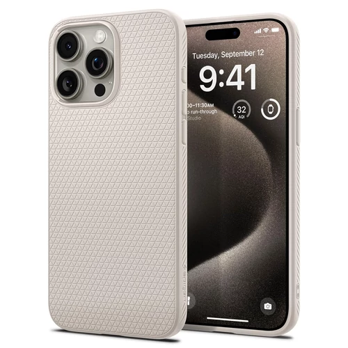 Spigen Liquid Air Apple iPhone 15 Pro tok - matt fehér