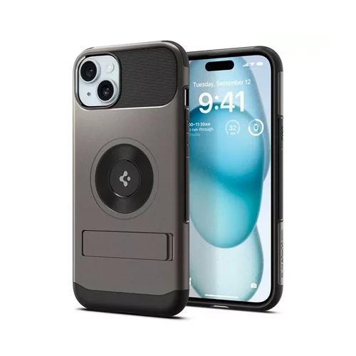 Spigen Slim Armor Apple iPhone 15 tok - Gunmetal, (szürke)