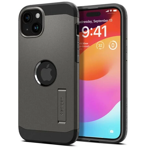 Spigen Tough Armor MagFit Apple iPhone 15 tok - MagSafe, Gunmetal (szürke)