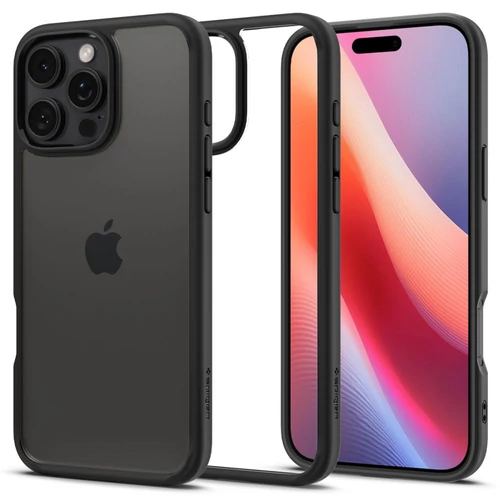 Spigen Ultra Hybrid iPhone 16 Pro Max tok - Matte Black, (fekete)
