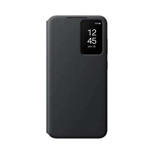 Smart View Wallet Samsung Galaxy S24 Plus tok, Fekete