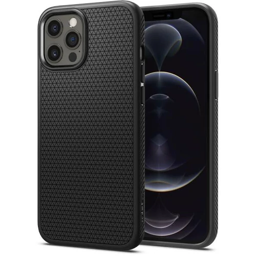 Spigen Liquid Air Apple iPhone 12/12 Pro Matte Black tok, fekete