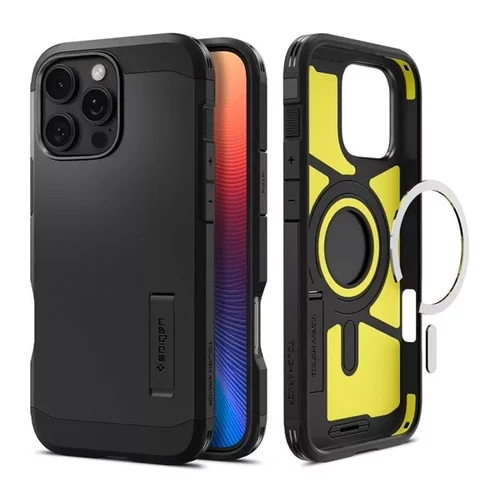 Spigen Tough Armor MagFit Apple iPhone 16 Pro Max tok - MagSafe, fekete