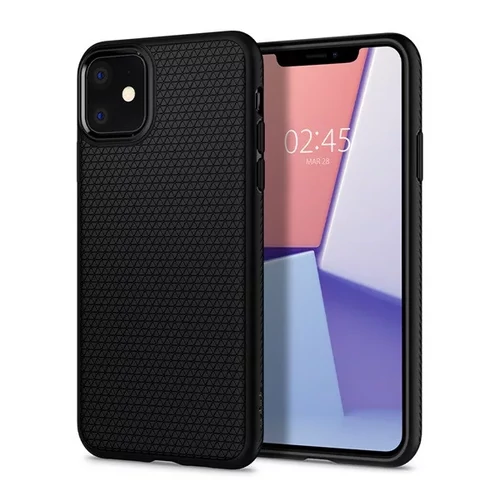 Spigen Liquid Air Apple Iphone 11 tok - Matt Black, (fekete)