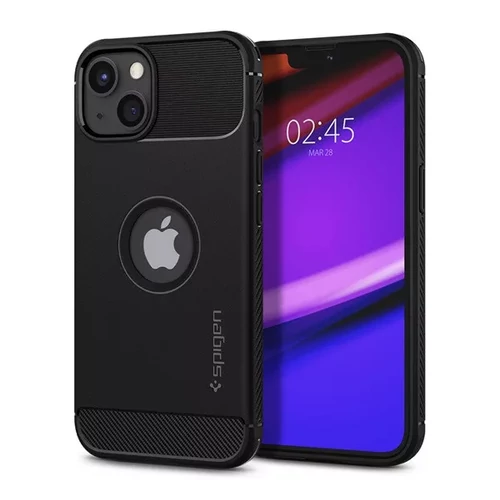 Spigen Rugged Armor Apple Iphone 13/14 tok - Matt Black, (fekete)