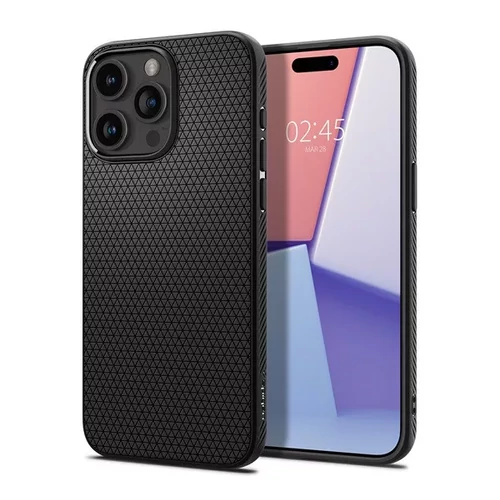 Spigen Liquid Air Apple iPhone 15 Pro tok - Matt Black (fekete)
