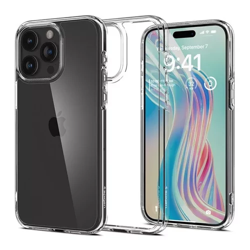 Spigen Ultra Hybrid Apple iPhone 15 Pro tok - Crystal Clear (átlátszó)