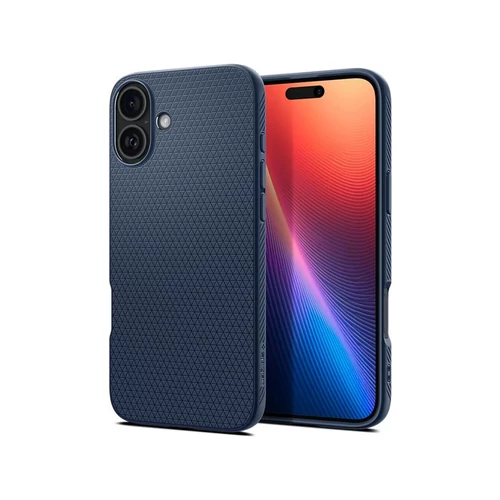 Spigen Liquid Air iPhone 16 tok - Navy Blue, (kék)