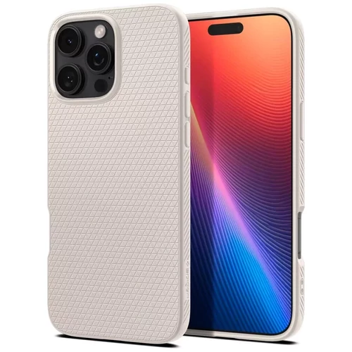 Spigen Liquid Air iPhone 16 Pro tok - Natural Titanium (bézs)