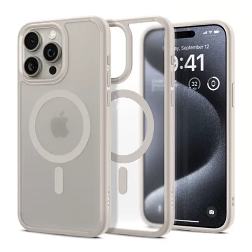 Spigen Ultra Hybrid MagFit Apple iPhone 16 Pro tok - Frost Clear tok, MagSafe, (átlátszó)