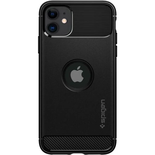 Spigen Rugged Armor Apple Iphone 11 tok - Matte Black, (fekete)