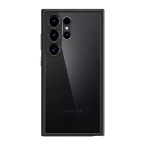 Spigen Ultra Hybrid Samsung Galaxy S24 Ultra tok - Matte Black, (fekete, átlátszó)