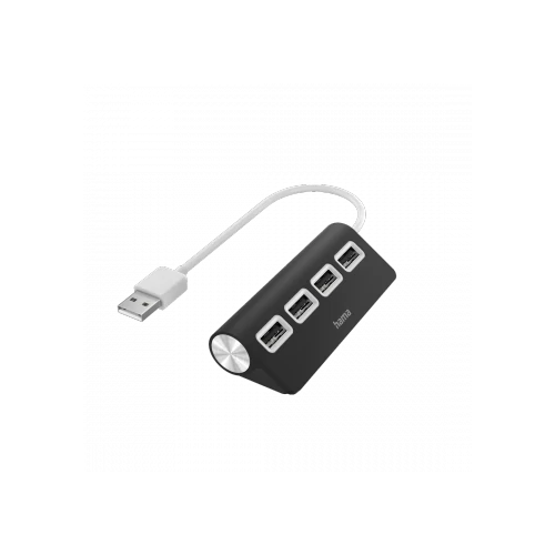 USB 2.0 HUB (4 DB USB PORT), Fekete