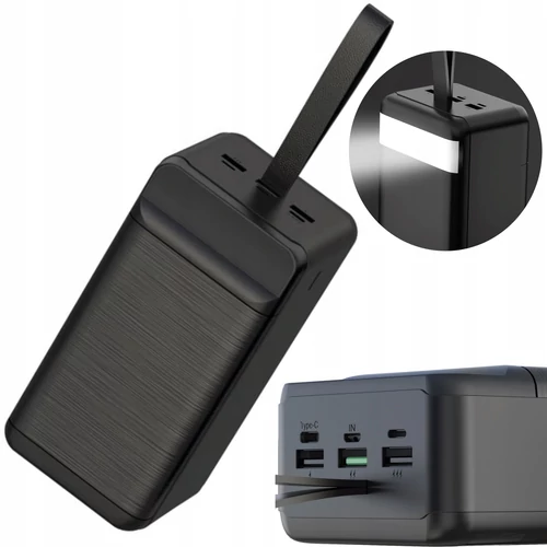 XO Powerbank PD 20W, QC 22,5W, 50000mAh (fekete)
