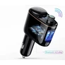 Kép 1/5 - BASEUS LOCOMOTIVE bluetooth FM transmitter autós töltő 2 USB aljzat (5V / 3.4A, gyorstöltés,