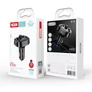 Kép 1/5 - XO BCC03 autós gyorstöltő és Bluetooth FM transzmitter, 2XUSB, 18W, fekete