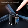 Kép 5/5 - BASEUS LOCOMOTIVE bluetooth FM transmitter autós töltő 2 USB aljzat (5V / 3.4A, gyorstöltés,
