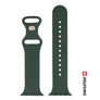 Kép 2/3 - Swissten Apple Watch szilikon szíj 42/44/45/49 mm, zöld