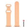 Kép 2/3 - Swissten Apple Watch szilikon szíj 38/40/41 mm, narancs pink