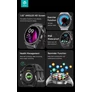 Kép 9/10 - DEVIA PRO1 SMART WATCH OKOSÓRA AMOLED KIJELZŐVEL - EZÜST