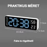Kép 2/3 - LED Multifunkciós Kompakt méretű asztali / fali óra
