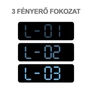 Kép 3/3 - LED Multifunkciós Kompakt méretű asztali / fali óra