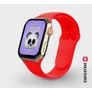 Kép 1/2 - Swissten Apple Watch szilikon szíj, 42-44 mm, piros